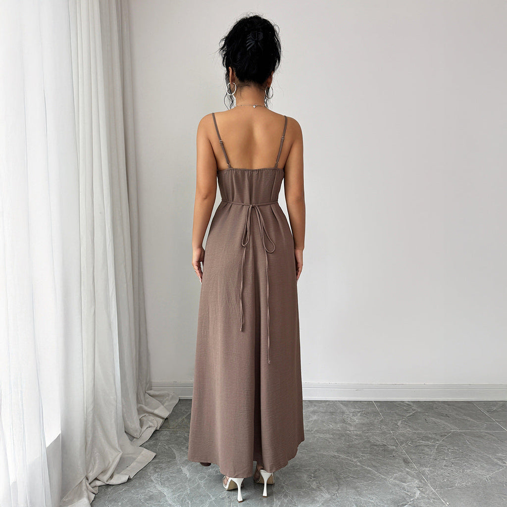 Womens Strapless Backless Dress Dropshipman