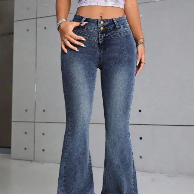 Womens Stretch Slim-Fit Denim Jeans Dropshipman