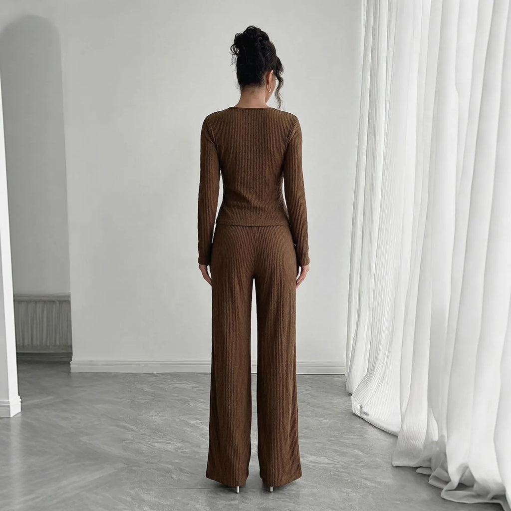 Over Long-Sleeve T-Shirt & Pants Set – Comfortable Dropshipman