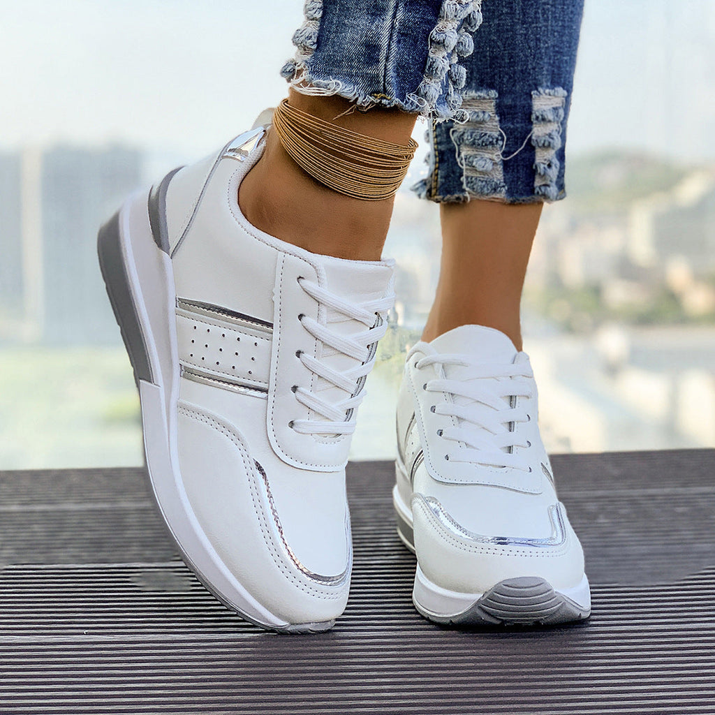 Womens Chunky-Soled Casual Fashion Sneakers Dropshipman