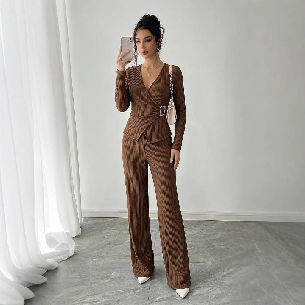 Over Long-Sleeve T-Shirt & Pants Set – Comfortable Dropshipman