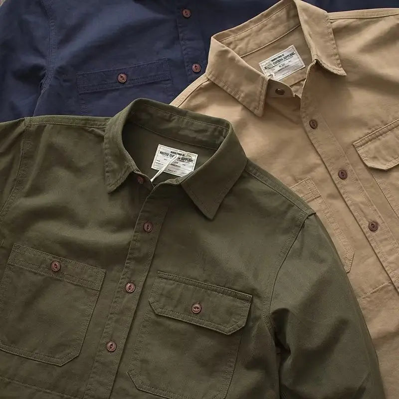 Casual Solid-Color Washed Jacket – Lightweight, Stylish Outerwear for Everyday Wear Dropshipman