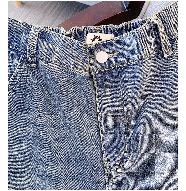 Women's Hip 136 Autumn Loose Workwear Jean 140Kg Plus Size Assist Life