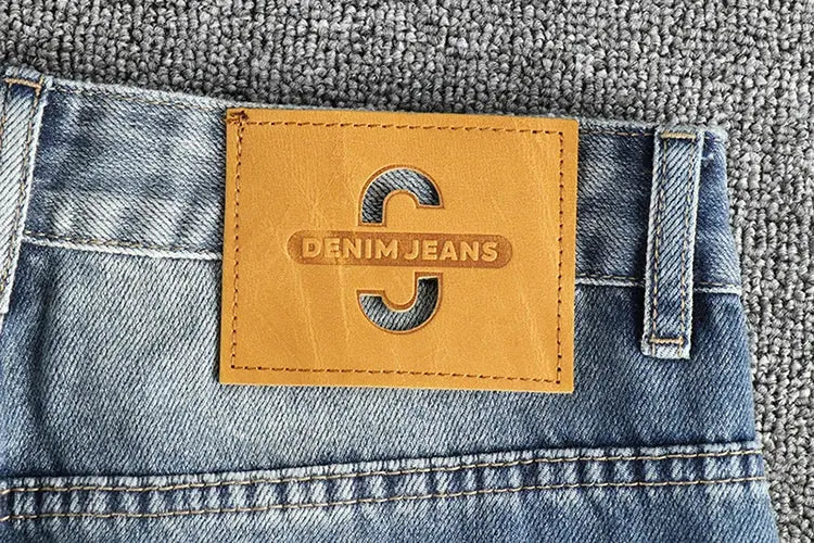 American Vintage Casual Washed Cotton Denim Jeans Spring Autumn Assist Life