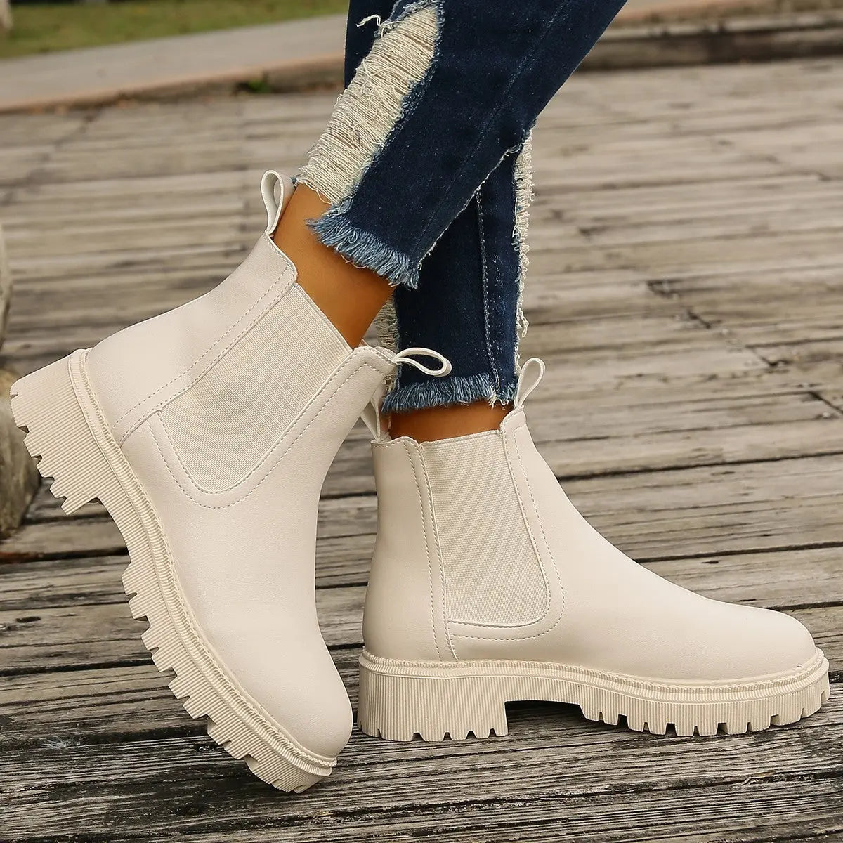 womens shoes Chunky Heel Martin Ankle Boots – Stylish, Comfortable, Durable Footwear for Everyday Wear women's ankle boots Dropshipman