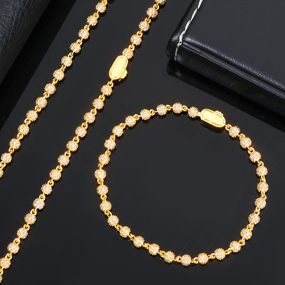 Full-Diamond Mens Bracelet Dropshipman