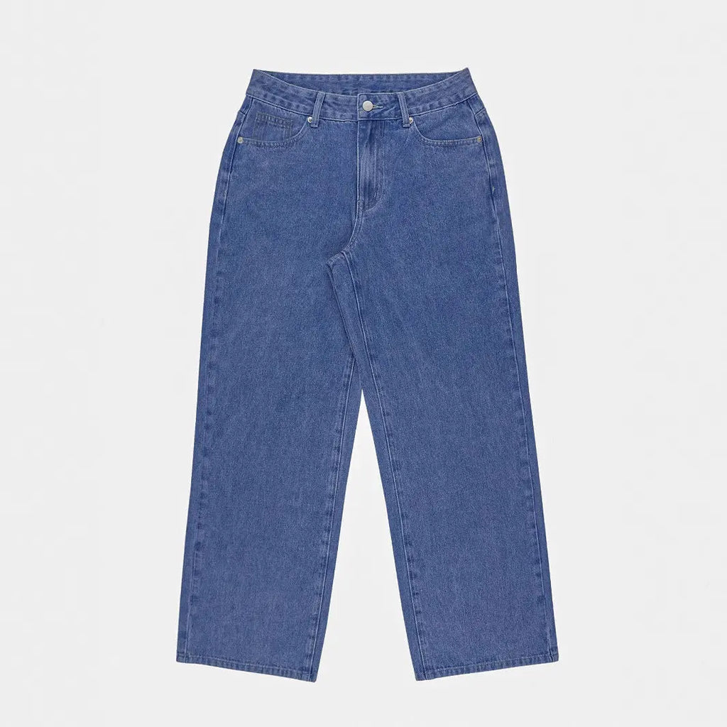 Trendy Loose-Fit Casual Jeans with Bow-Knot Embroidery Dropshipman