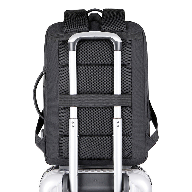 Multi-functional Black Breathable Laptop Backpack Dropshipman