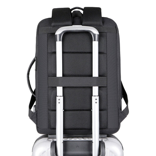 Multi-functional Black Breathable Laptop Backpack Dropshipman