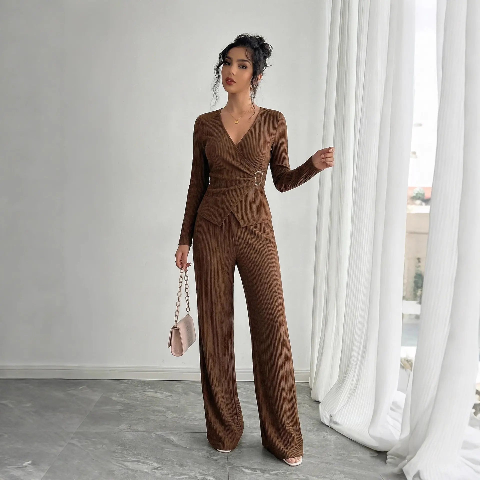 Over Long-Sleeve T-Shirt & Pants Set – Comfortable Dropshipman