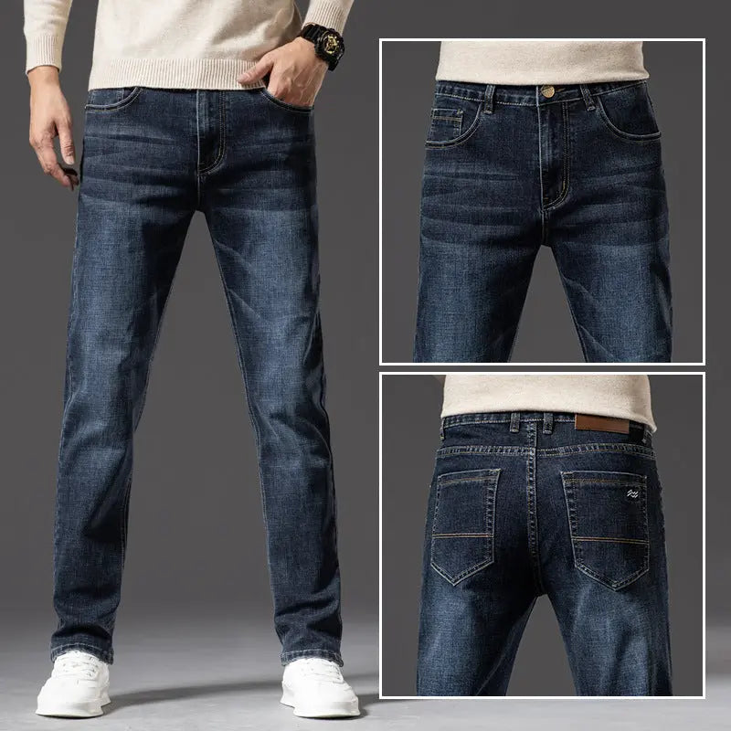 Men's Business Style Denim Jeans – Stylish, Comfortable Casual Wear Dropshipman
