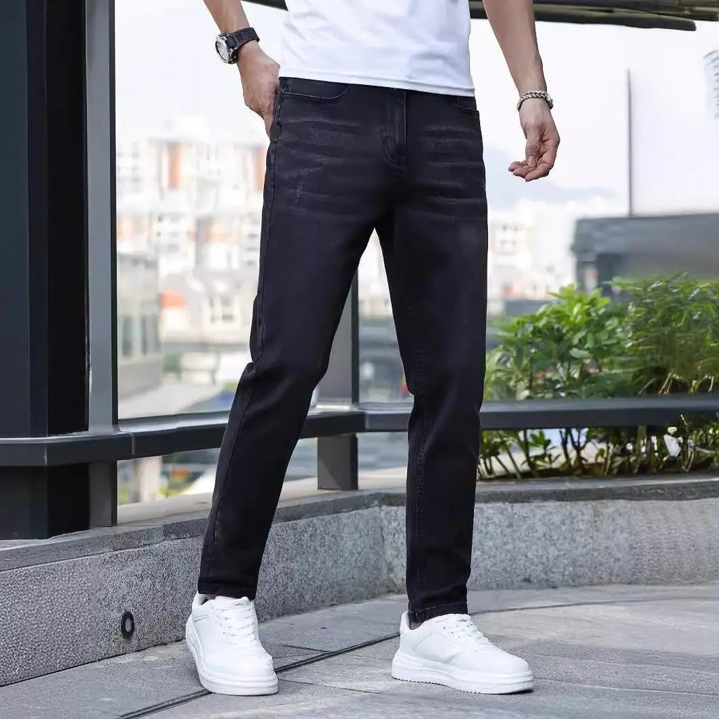 Men's Stretch Slim Fit Jeans – Comfortable, Flexible Denim with Modern Slim Cut Dropshipman